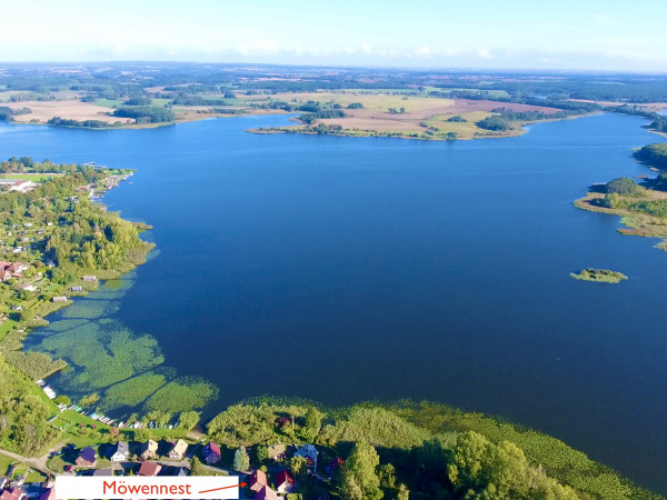 Luftbildaufnahme auf den Sternberger See